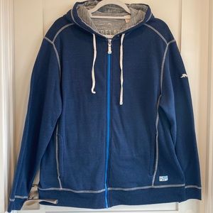Tommy Bahama Relax Zip Up Hoodie Size Large Blue